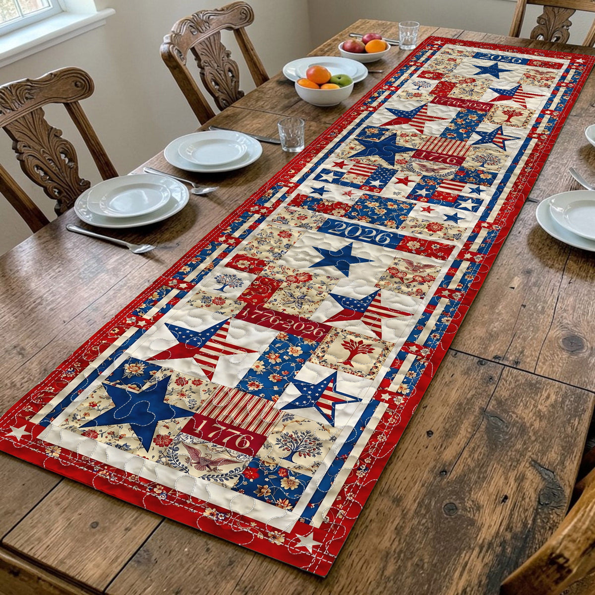United States 250th Anniversary Quilt Table Runner UKNT6150403