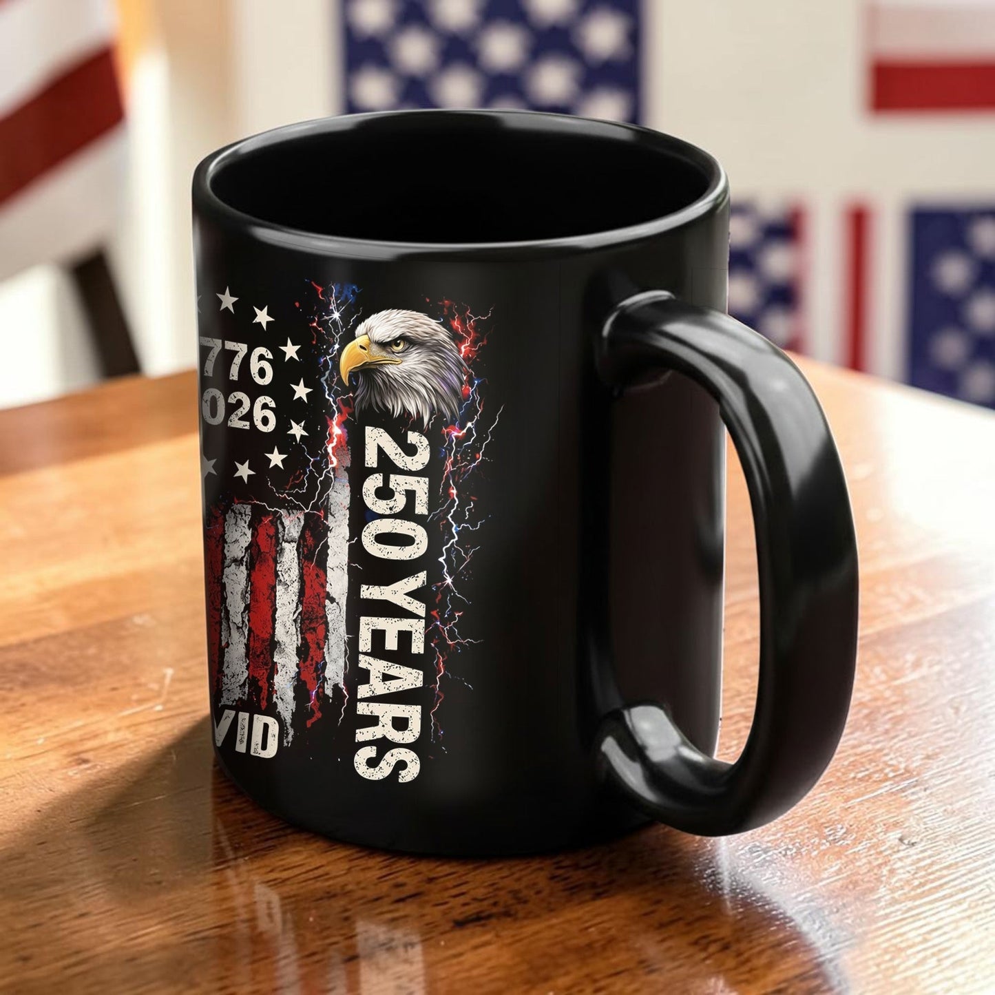 Custom 250th Black Accent Mug THND6210403