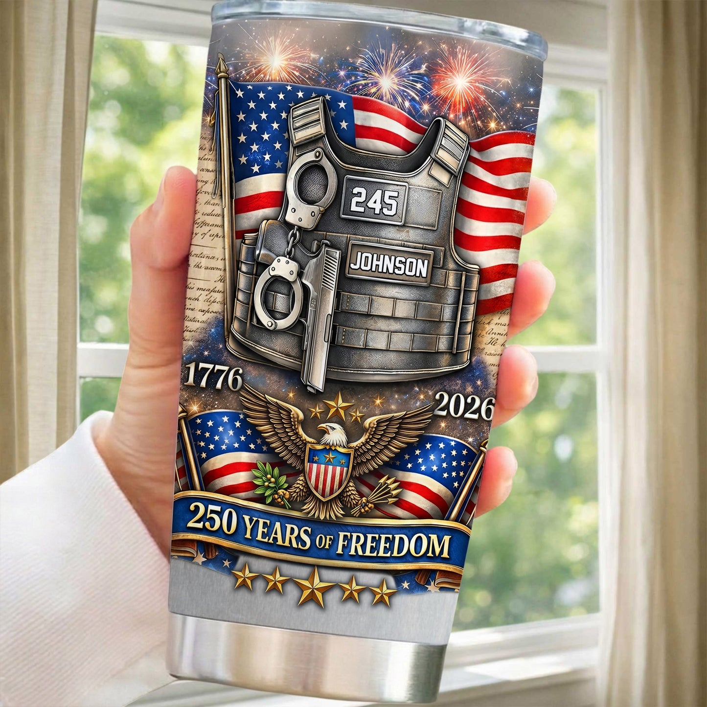 Custom 250th Police 20 OZ Tumbler THND6160401