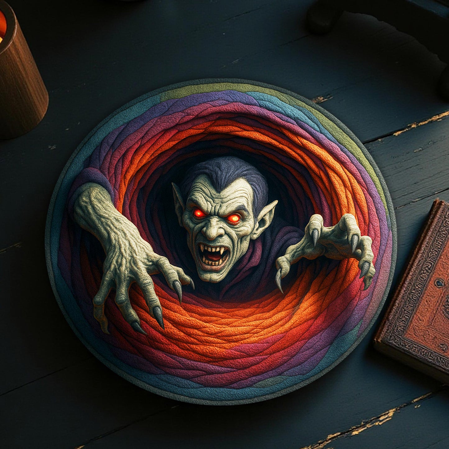 Vampire Halloween 3D Printed Rug UKHH5230903