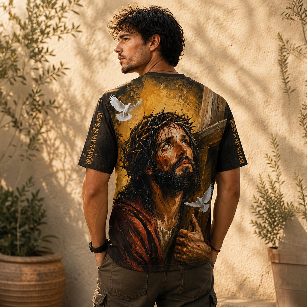 Jesus Is My Savior Christain 3D All Over Printed Clothes UKHA6290501