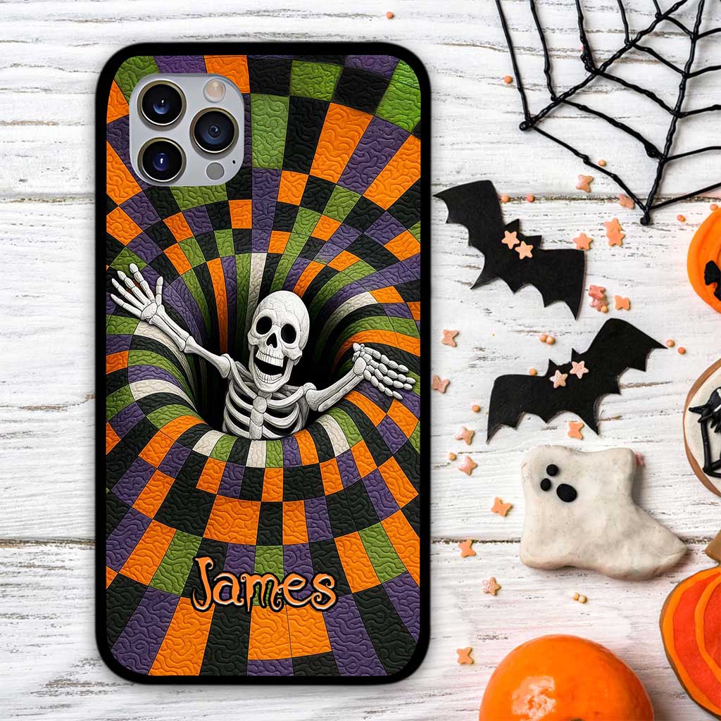 Custom Skeleton Halloween Phone Case UKND5011004