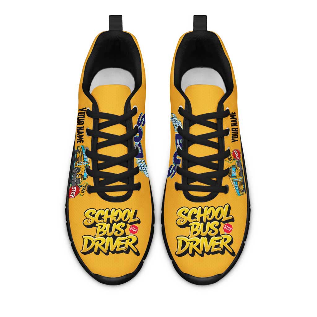 Personalized School Bus Driver Sneakers UKUU4170701
