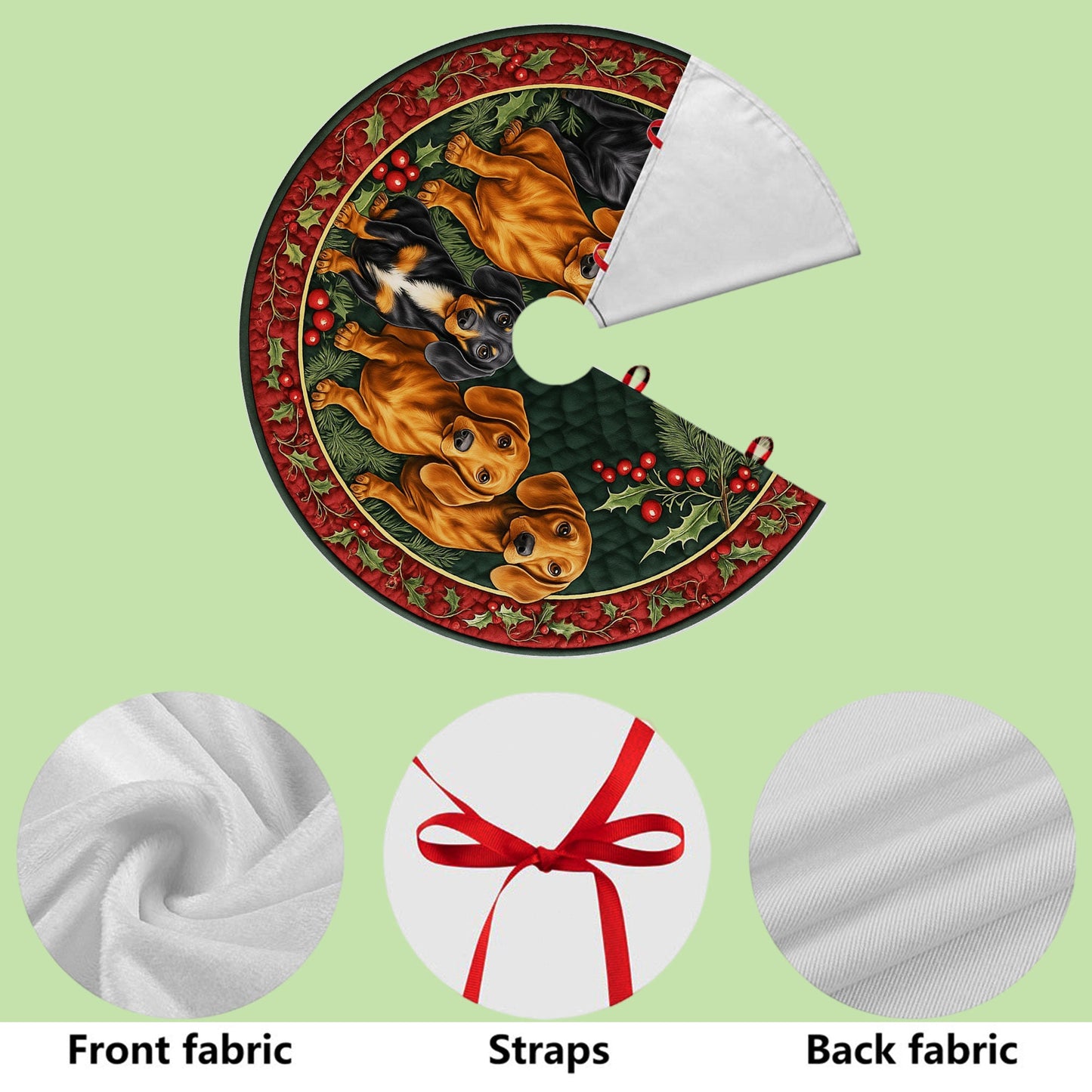 Dachshund Christmas Tree Skirt UKHH5171002