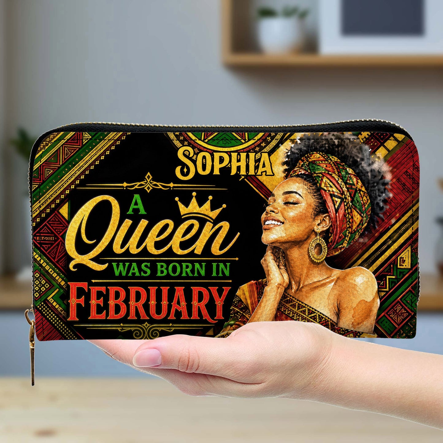 Personalized Birthday Black Women Leather Handbag UKNT6180604