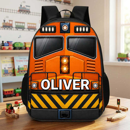 Personalized Back To School Train Kids Backpack NPND6300601