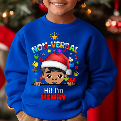Autism Christmas Shirt For Kids, Holiday Special Needs Gift, Christmas Gift For Autistic Children, Xmas Gift For Autistic Girls, Autistic Boys QFHM4111001