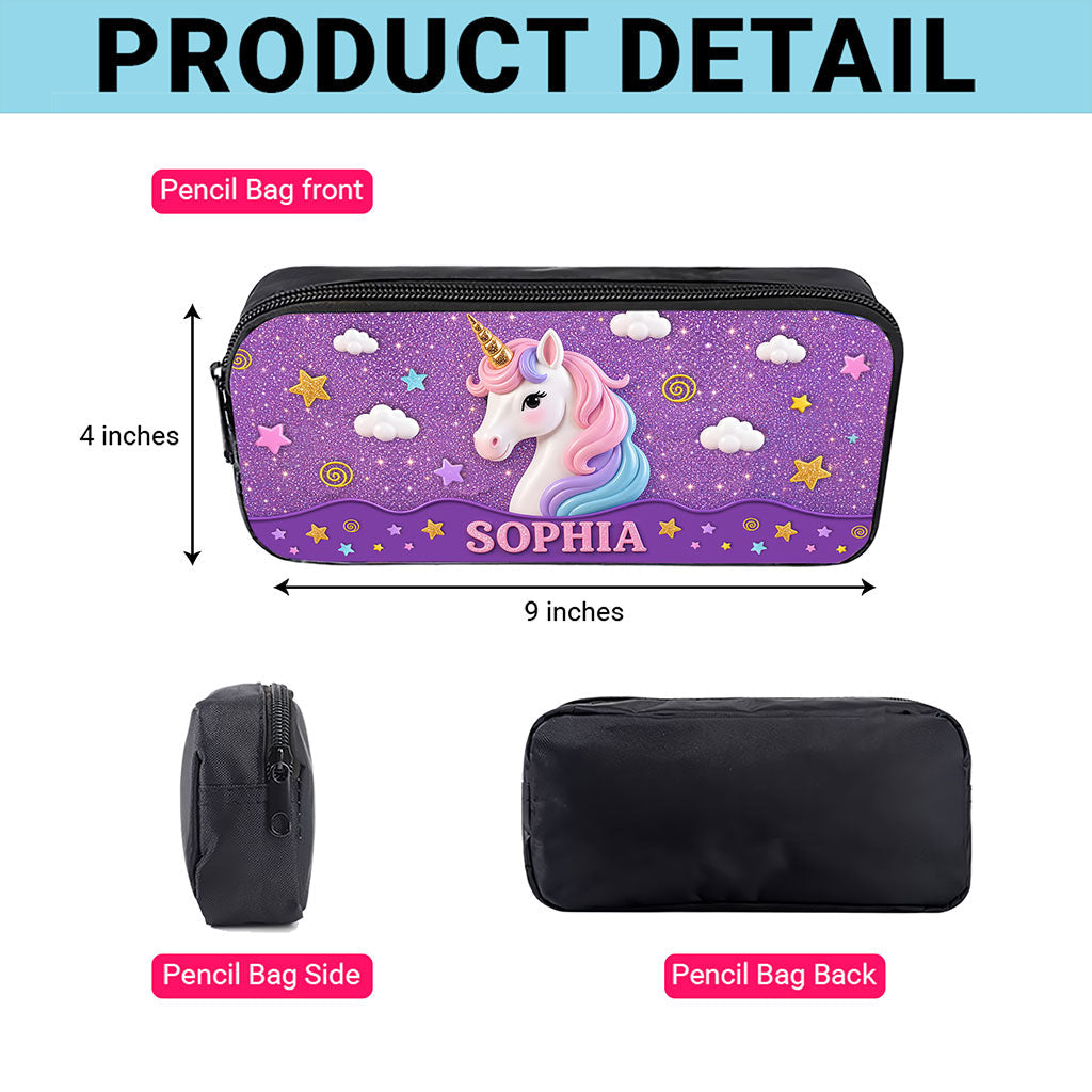 Personalized Unicorn Back To School Backpack, Kids Backpack UKUU6160604