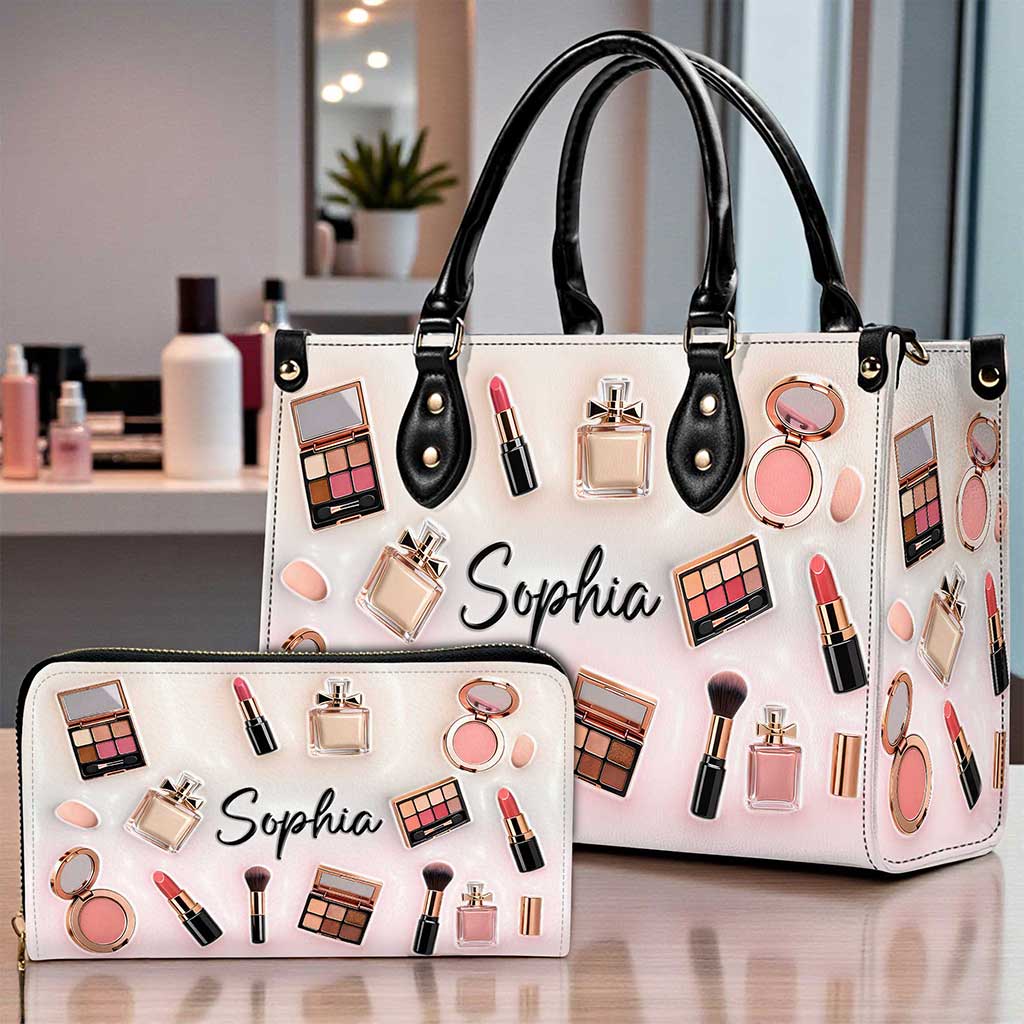 Personalized Make Up Leather Handbag UKUU6300102