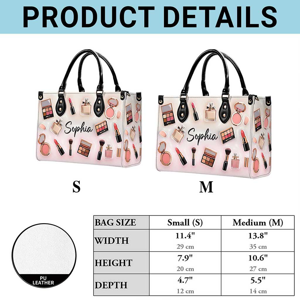 Personalized Make Up Leather Handbag UKUU6300102