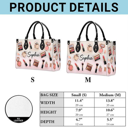Personalized Make Up Leather Handbag UKUU6300102