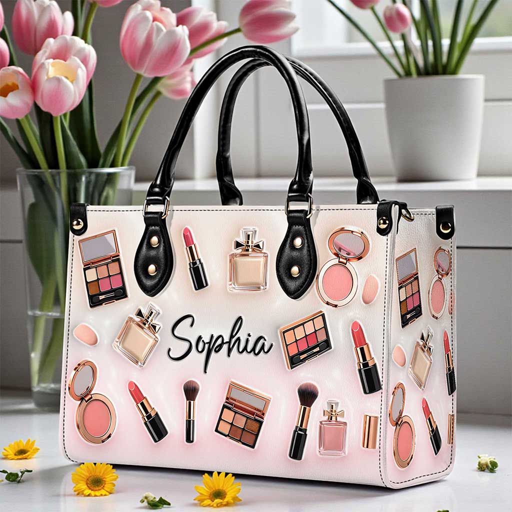 Personalized Make Up Leather Handbag UKUU6300102