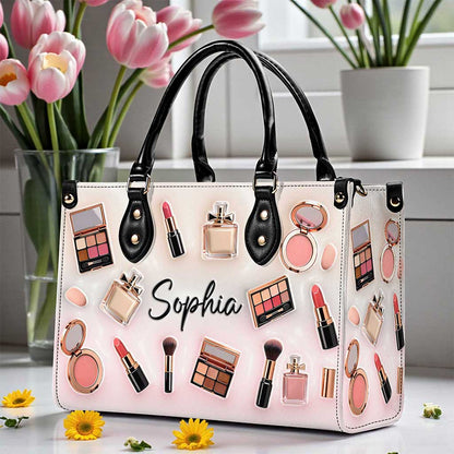 Personalized Make Up Leather Handbag UKUU6300102