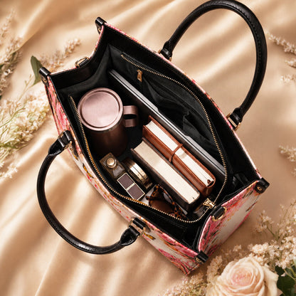 Personalized Birth Month Queen PU Leather Handbag for Black Women QFND6050601