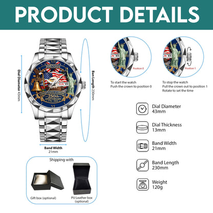 Personalized United State 250th Anniversary  Alloy Luxury Quartz Watch UKND6130306