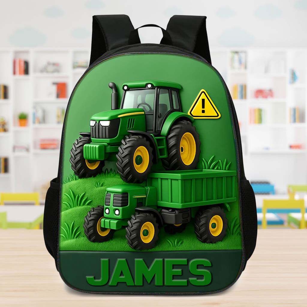 Personalized Tractor Back To School Backpack QFHM5020802