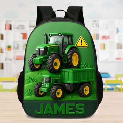 Personalized Tractor Back To School Backpack QFHM5020802