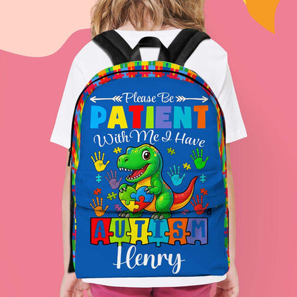 Personalized Backpack for Kids with Autism– Back To School Bag for Autistic Child QFHM5030701-DX