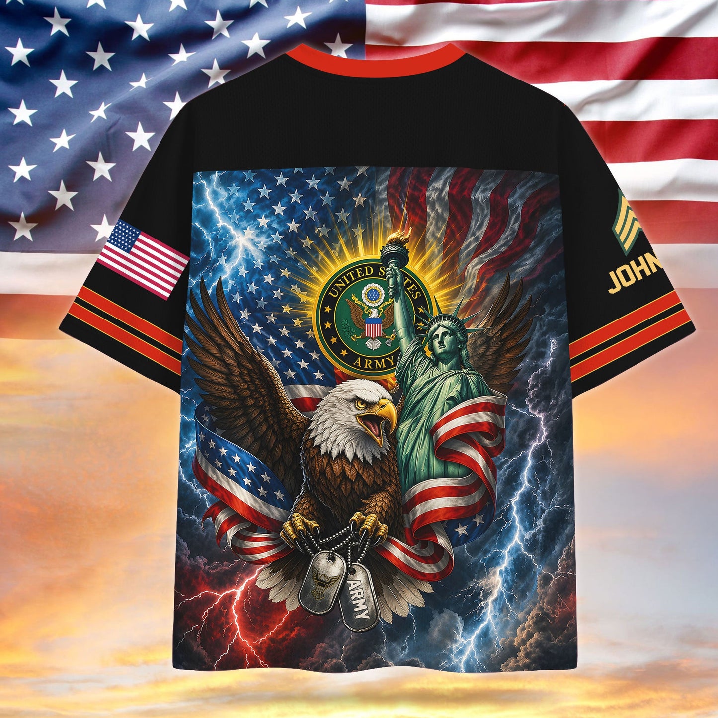 Custom 250th USA Jersey THUU6130404