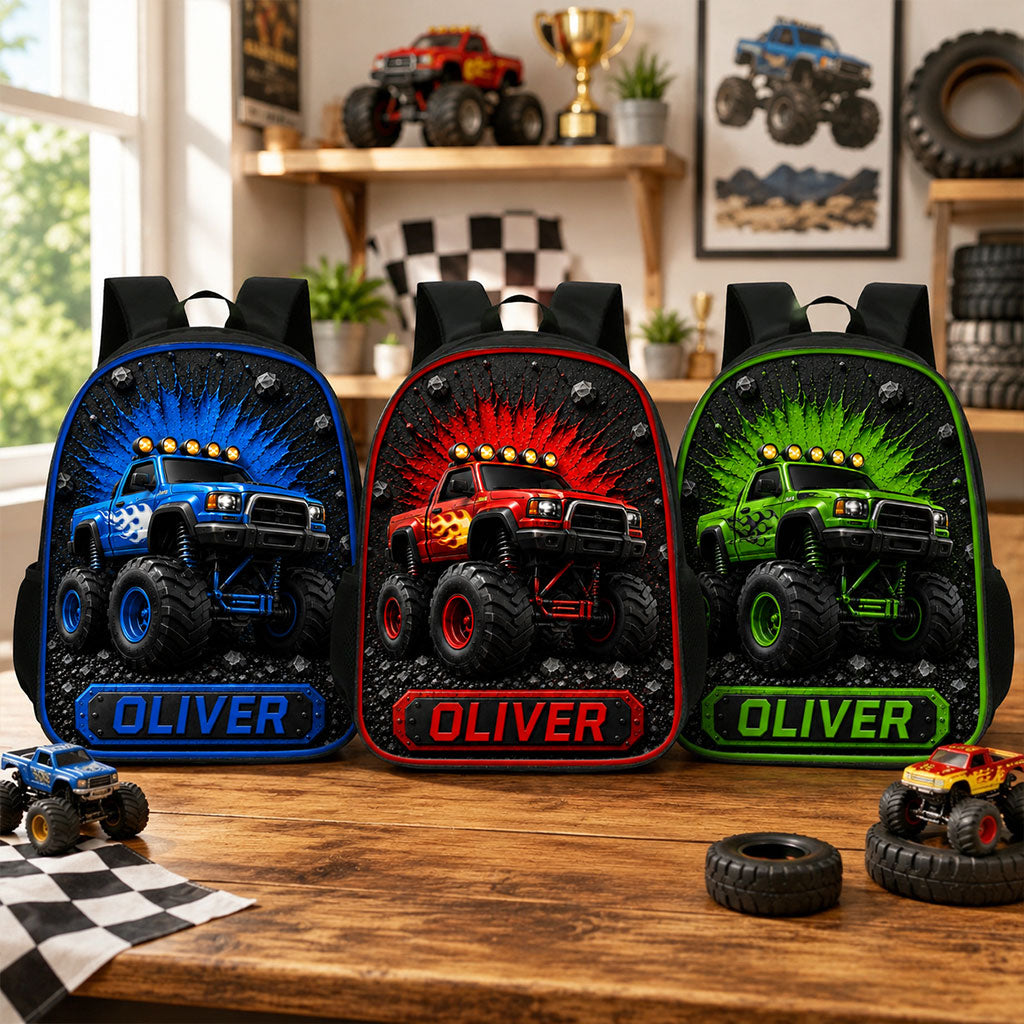 Personalized Monster Truck Backpack NPND6250605