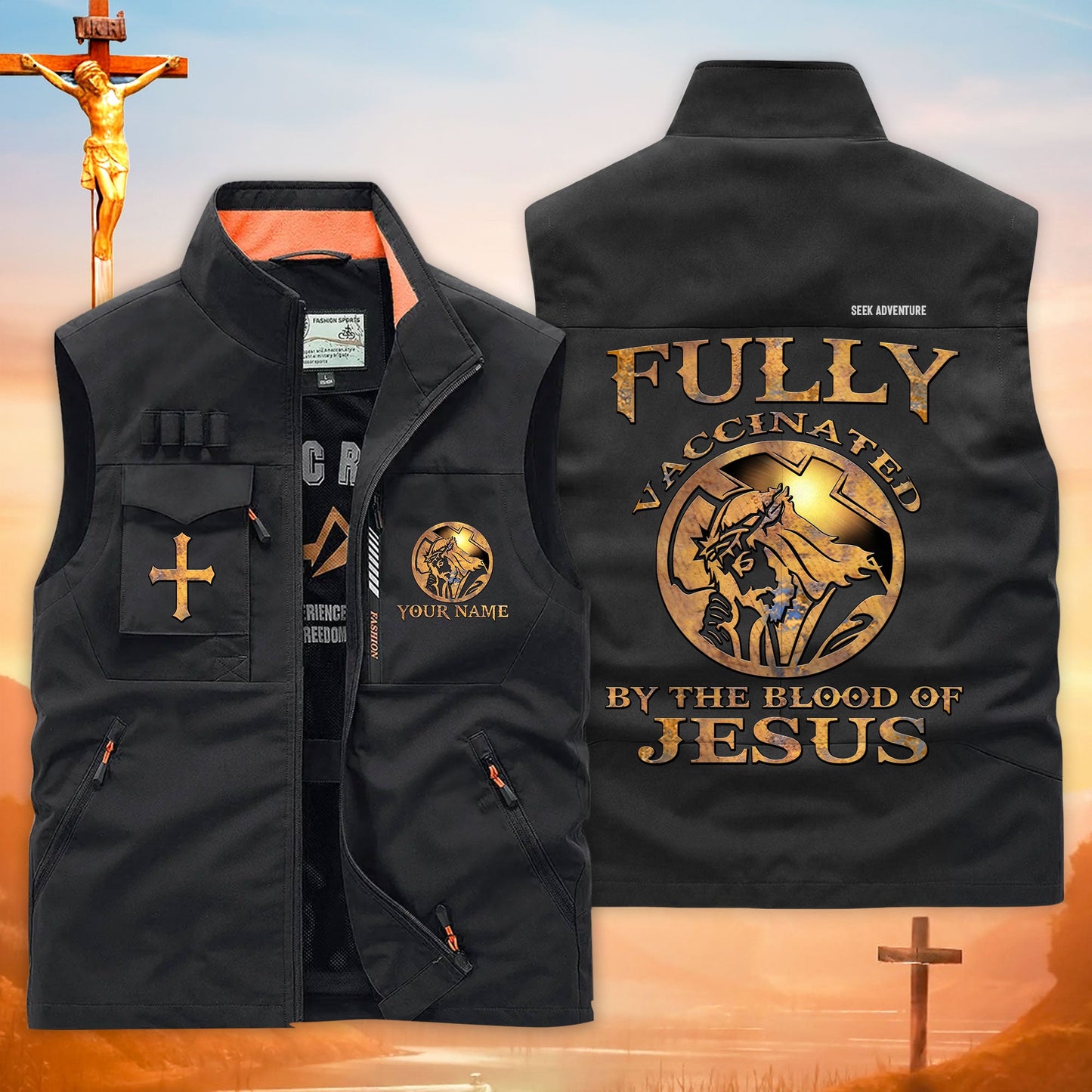 Custom Jesus Multi-Pocket Vest UKTD6250303