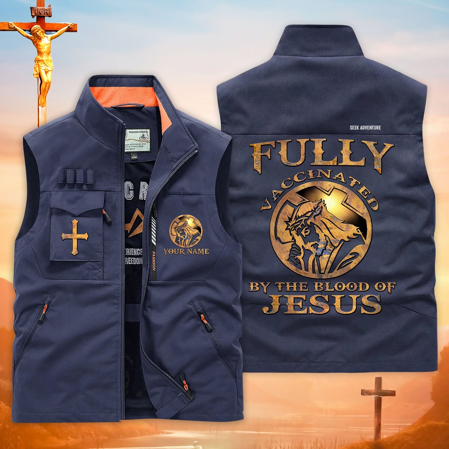 Custom Jesus Multi-Pocket Vest UKTD6250303