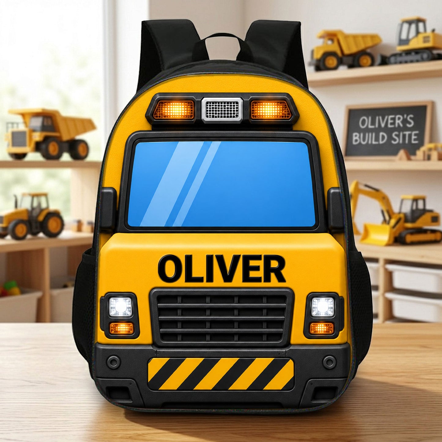Personalized Back To School Construction Truck Backpack NPND6290601