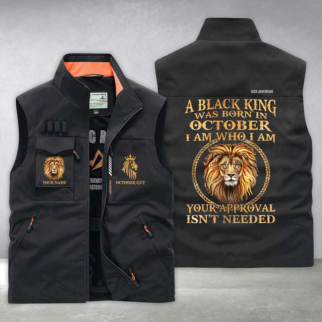 Personalized October Guy Multi-Pocket Vest UKHA6240304