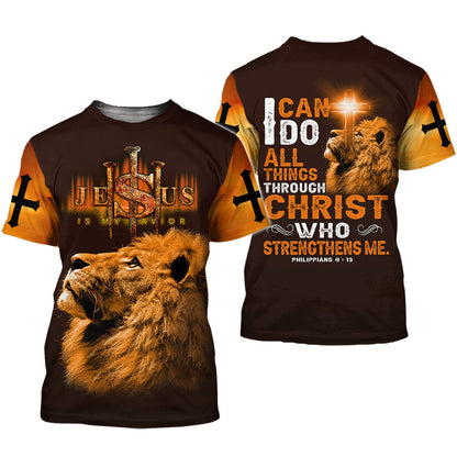 esus And Lion 3D All Over Printed Clothes UKMM090501