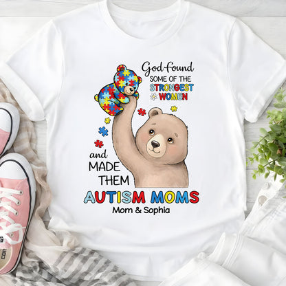 Custom Autism Bear Mom shirt THUU6250305