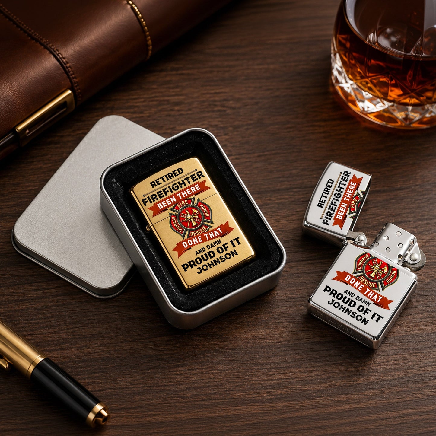 Custom Firefighter Lighter THND6090602