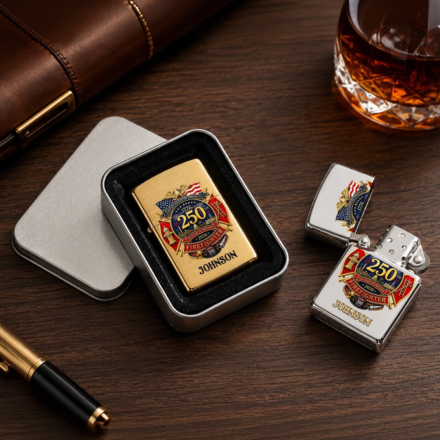 Custom 250th Firefighter Lighter THND6090601