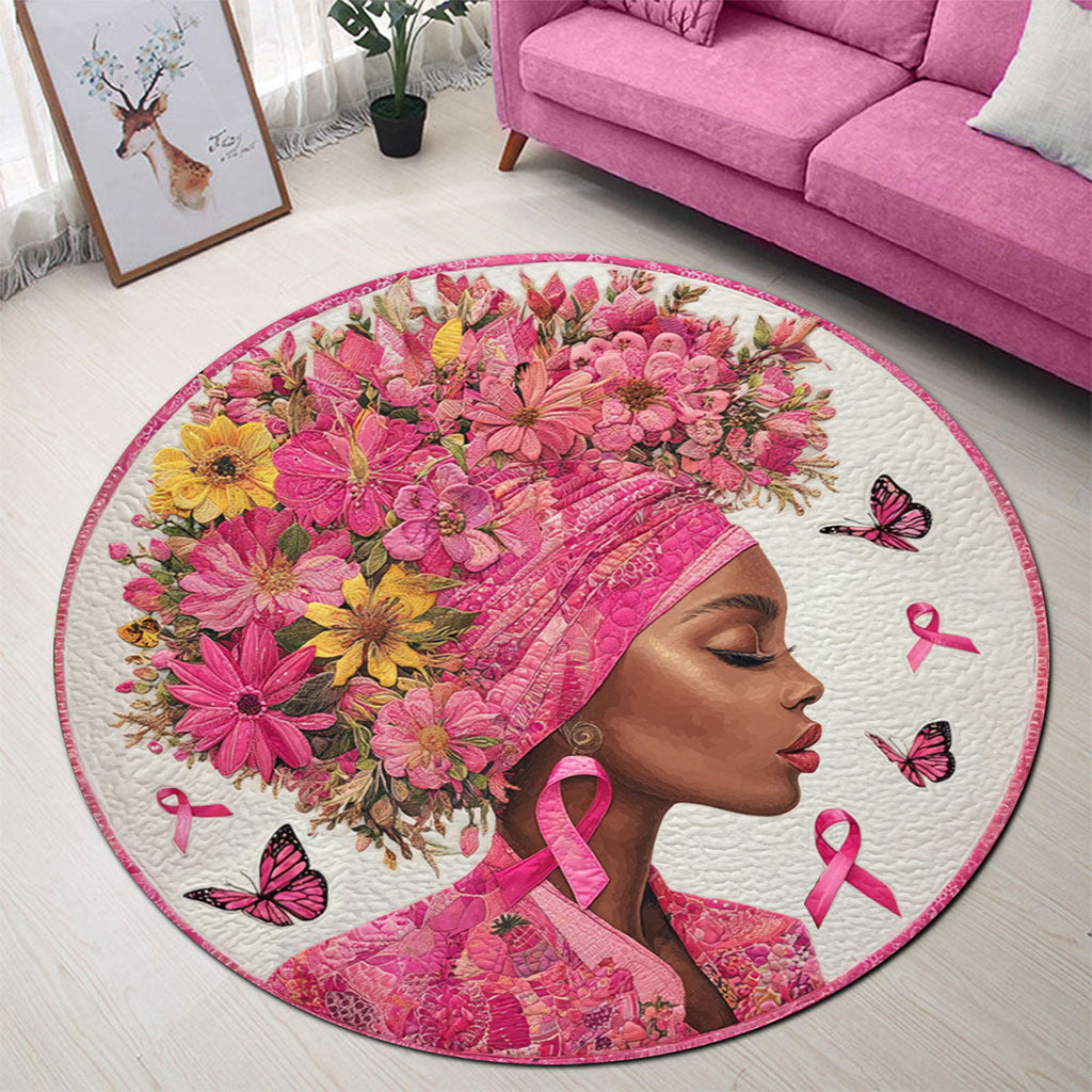 Black Women Breast Cancer Rug THTO5151004
