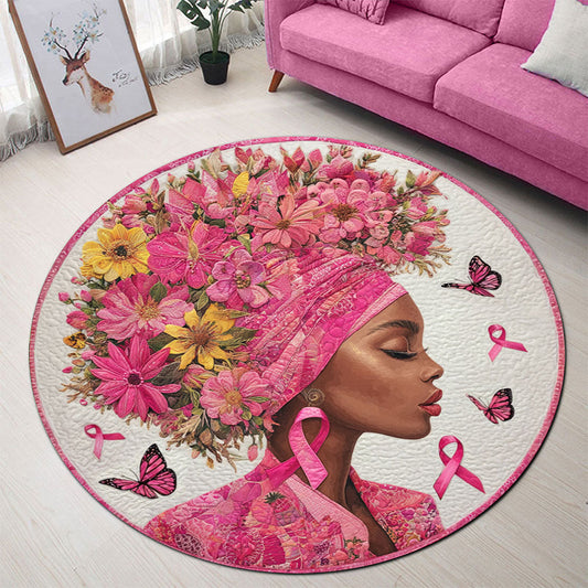 Black Women Breast Cancer Rug THTO5151004