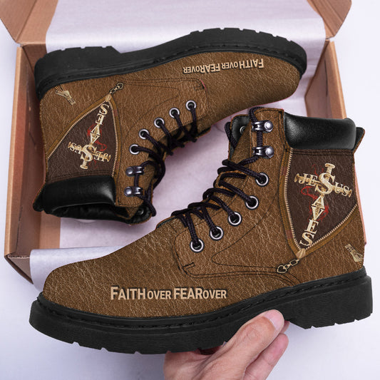 Jesus Faith Over Fear Boots QFUU3120609