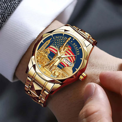 United States 250th Anniversary Alloy Luxury Quartz Watch QFHA6100105