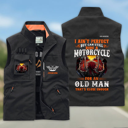 Personalized Motorcycle Multi-Pocket Vest UKHH6160304