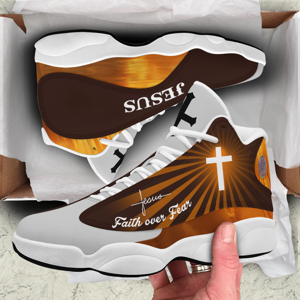 Faith Over Fear Walk By Faith Jesus Shoes UKHA3090502