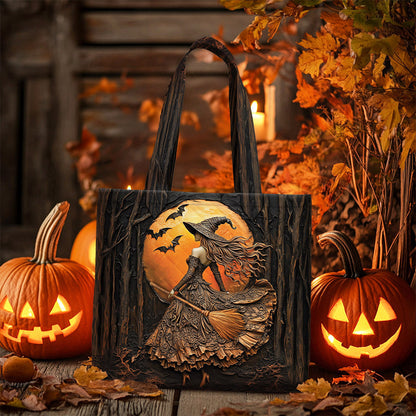 Personalized Witchy Quilted Tote Bag Halloween QFNT5250801