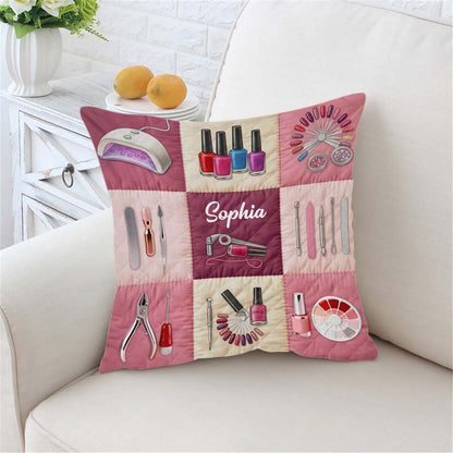 Custom Nail Linen Pillow THTD6200105