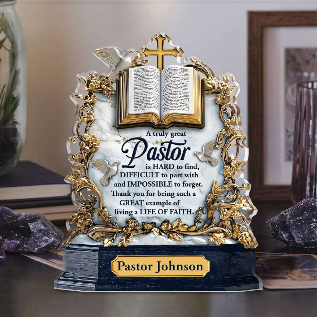 Personalized Pastor Acrylic Block UKTD5211002