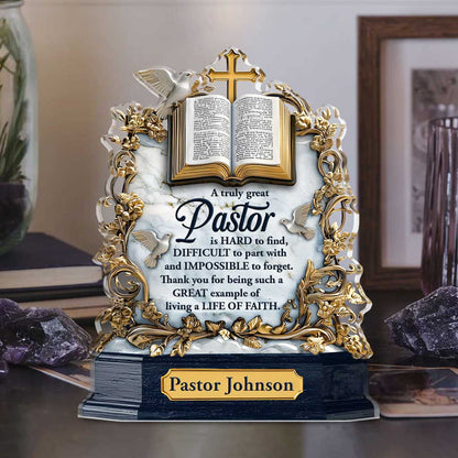 Personalized Pastor Acrylic Block UKTD5211002