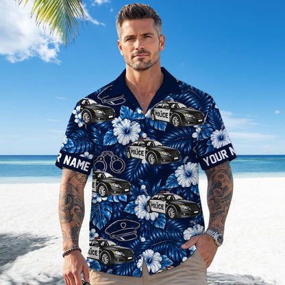 Custom Name Police Hawaii Shirt THND6080505