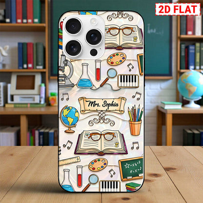 Custom Teacher Faux Stained Glass Phone Case THNT6030202