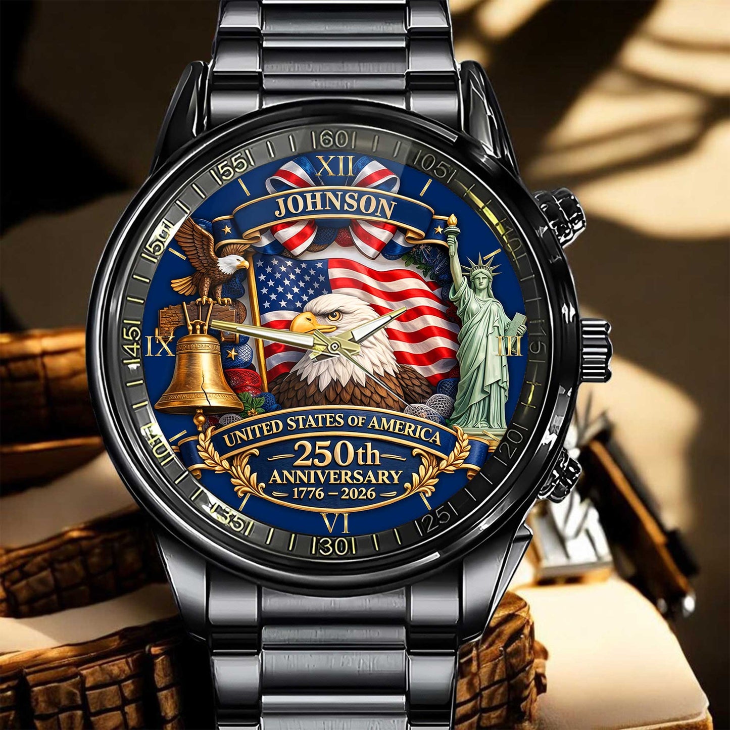 Personalized United State 250th Anniversary C146 Watch UKND6130307