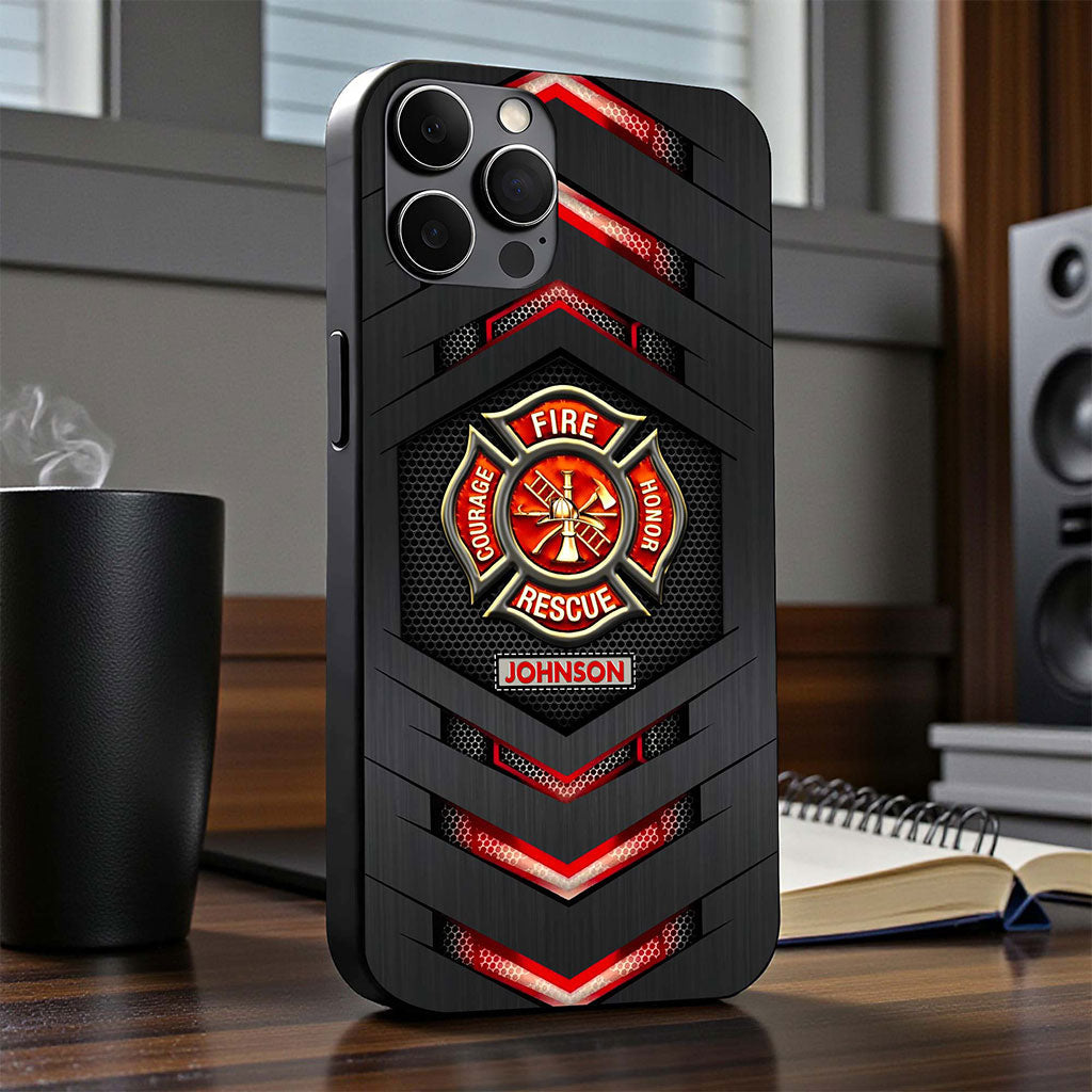 Personalized Firefighter Phone Case, Gift For Fireman, Firefighter Gifts UKHA6130102