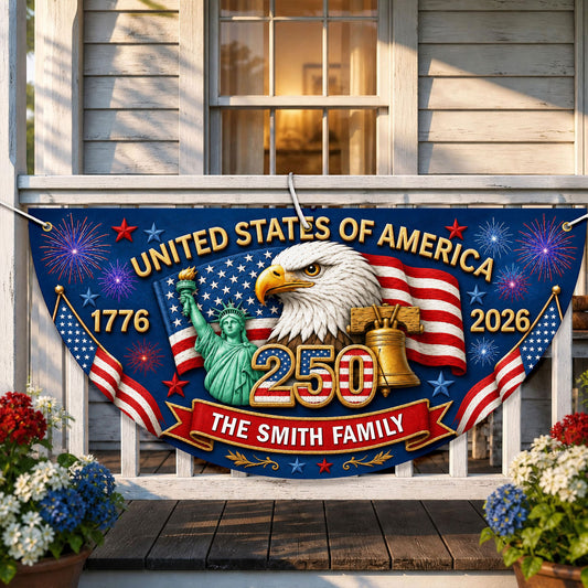 Personalized 250th Semi Circle Banner NPNT6180601