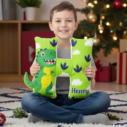 Custom Letter Dinosaur Shaped Pillow QFND5221110