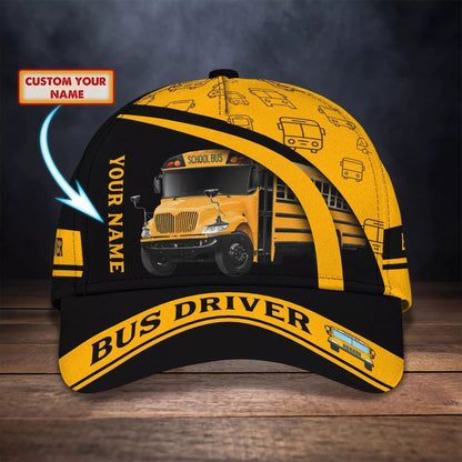 Personalized School Bus Driver Classic Cap UKNT6290703