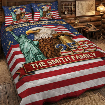 Personalized 250th Anniversary Bedding Set NPND6130401